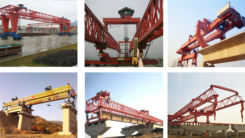 Hot Selling 120 Ton Overhead Double Truss Beam Launcher by Span by Span for Railway
