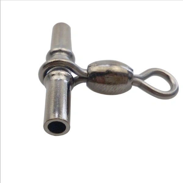 Three-Pronged Bifurcated Ring 3 Ways Connector Japanese-Style Copper Pipe Cross Line Crane Fishing Swivel Tackle Accessories