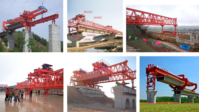 Concrete 260t Highway Railway Bridge Beam Launcher Crane Price for Girder Erection