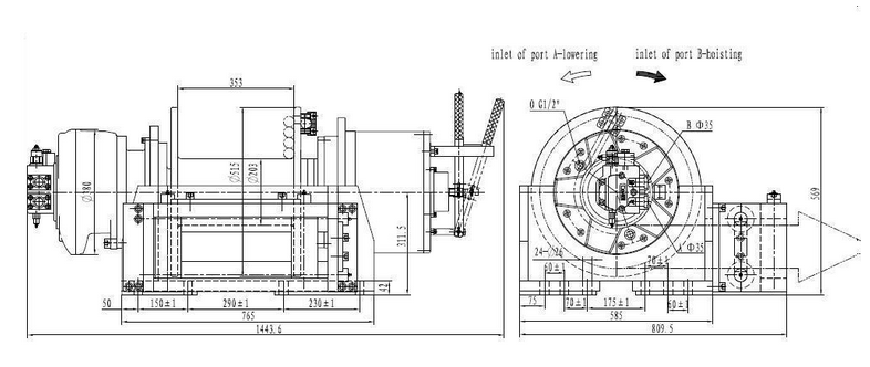 Ini Invention Patent Hydraulic Free Fall Winch